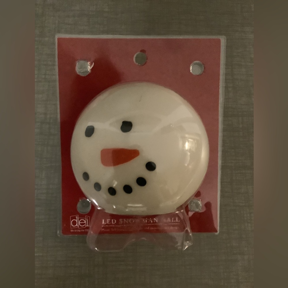 LED Snowman Ball Christmas Holiday Decor Light New